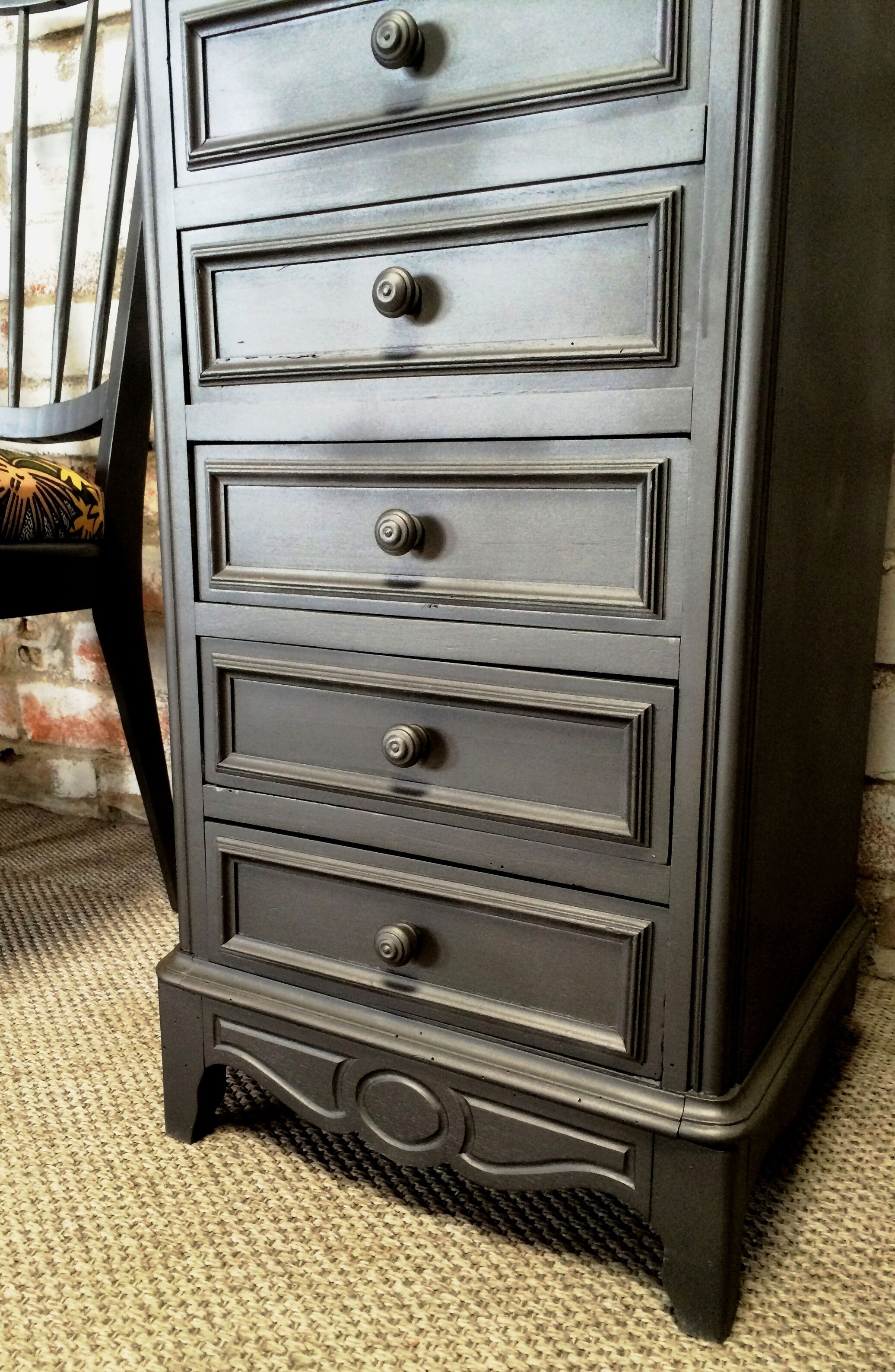 Antique chiffonnier / bedside Louis Philippe