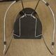 Lot 5 chairs black leather thread
