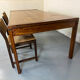 Large teak dining table in mid-century Danish style from the 1960s.