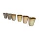 6 tasses en grès Digoin vintage