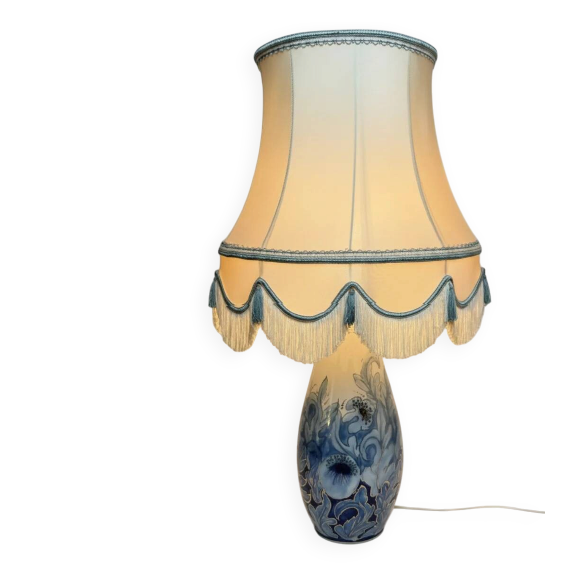 Camille Tharaud, large vase converted into a lamp