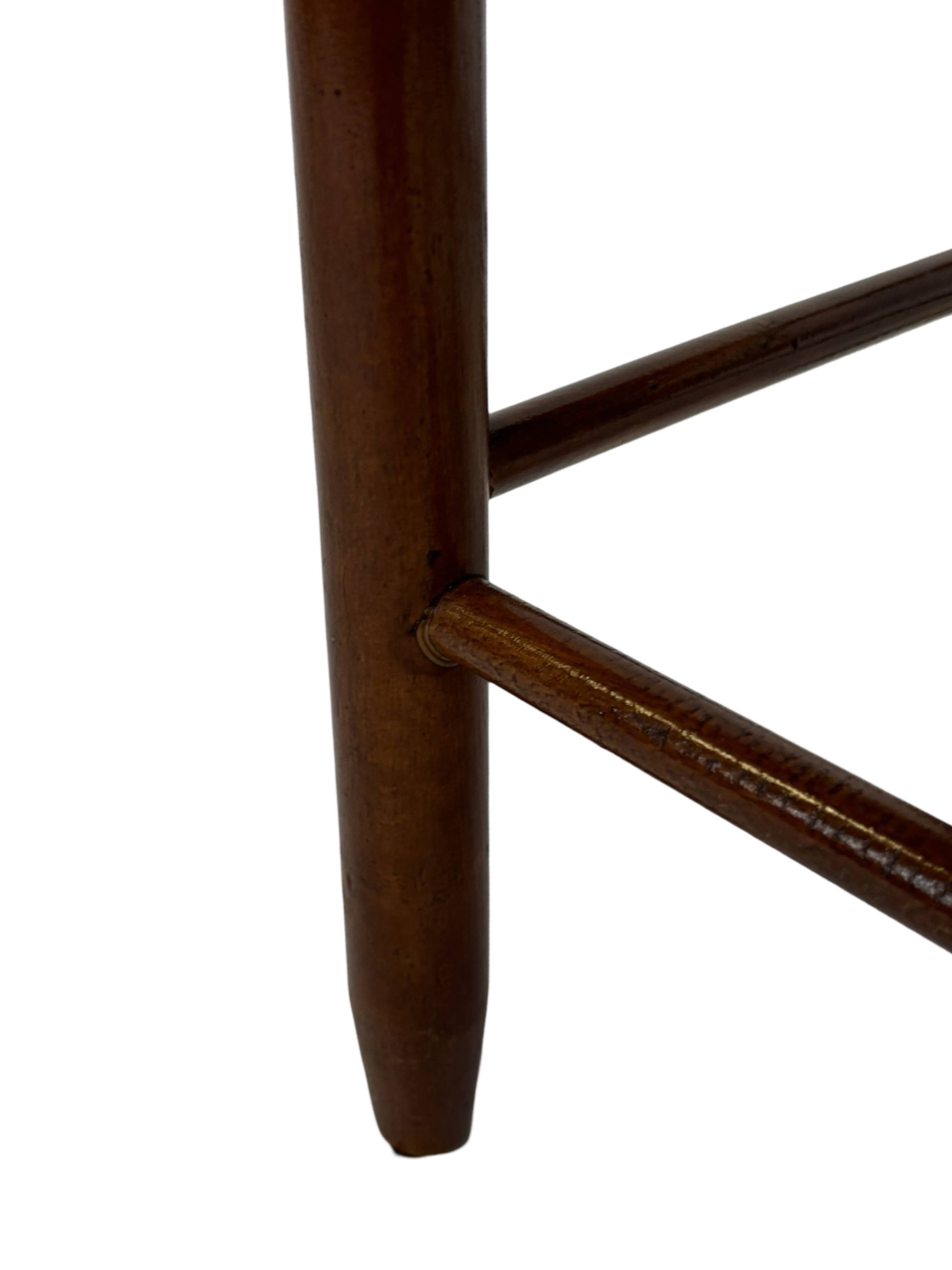 Vintage Stool Danish Papercord Rope Stool Mid Century Ottoman