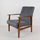 Vintage Black Club Armchair, 1970s