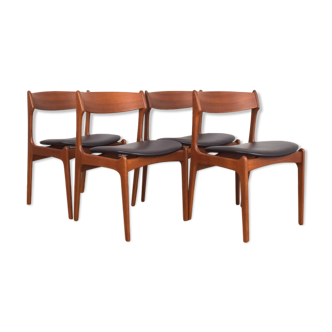 Chaises de salle à manger danoises modèle 49 Oak par Erik Buch pour O.D. Møbler