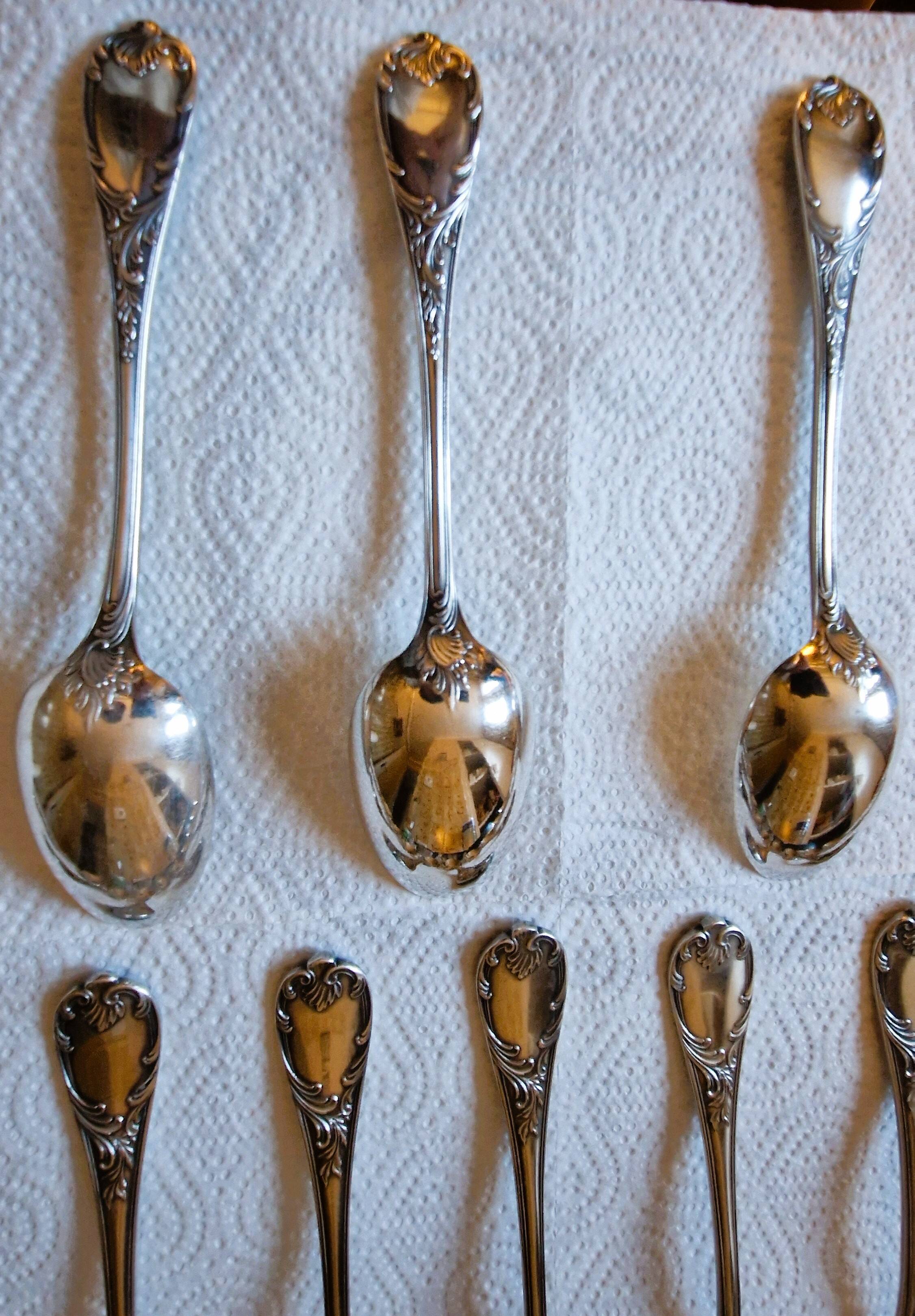 Set of 12 cutlery Christofle, Marly model