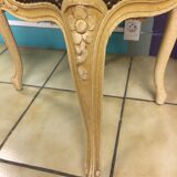 Pair of blue velvet Louis XV chairs