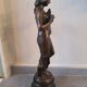 Art Nouveau bronze female sculpture