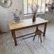 Table de ferme chêne doré 160cm