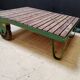 Coffee table, industrial trolley