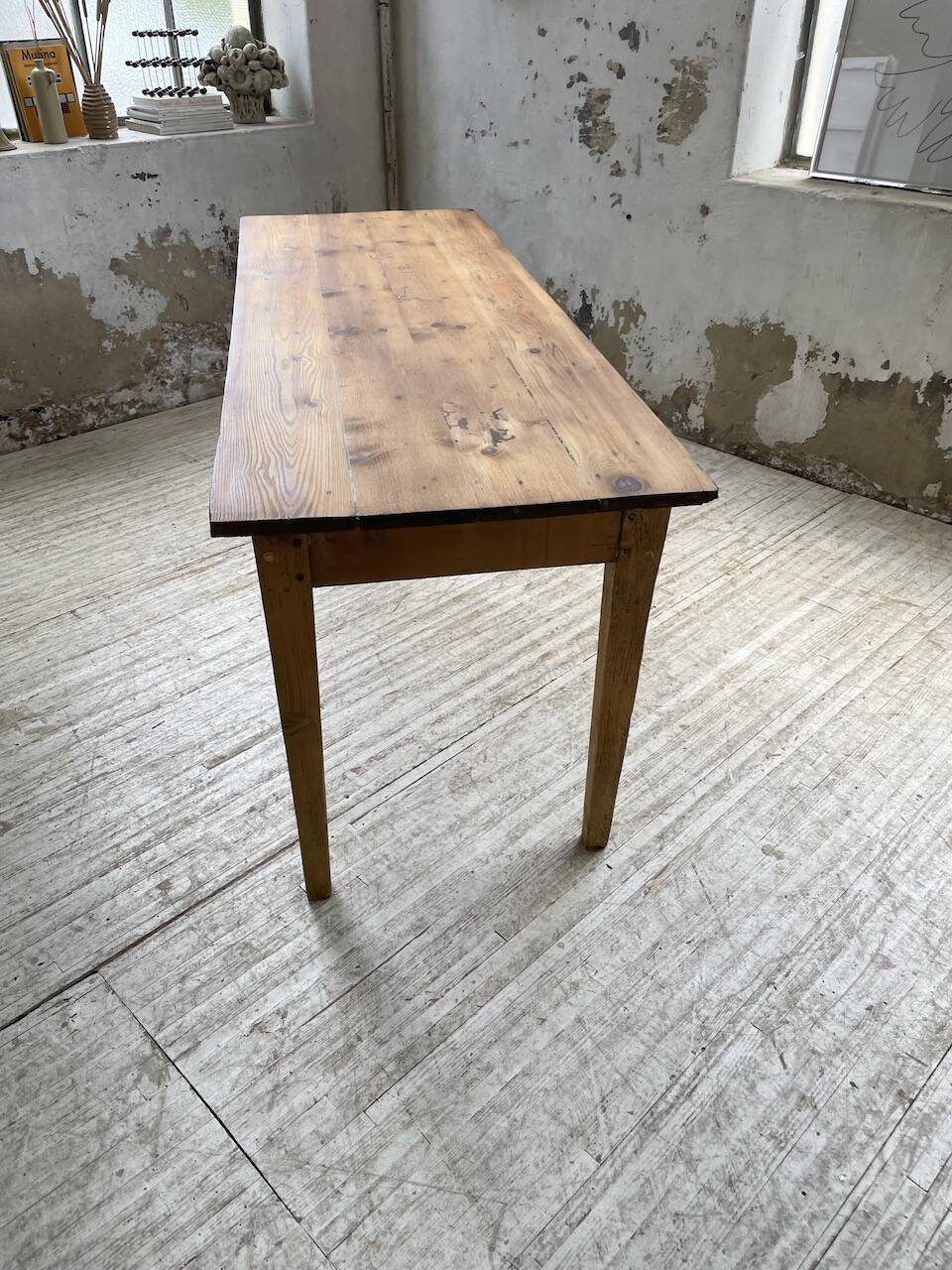 2m pine farm table