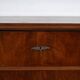 Antique pine chest of drawers with four drawers and brass handles – Central Europe, circa 1900