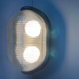 Wall Lamp Walnut Space Age Style Italian Modern Mid-Century by Achille Castiglioni for Flos, 1970s