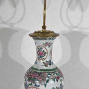 Porcelain lamp of china and brass – early twentieth century