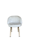 Chaise cocktail vintage moumoute blanche