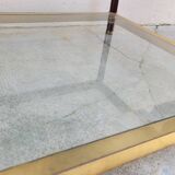 Table basse design en laiton style Jansen - 1970s