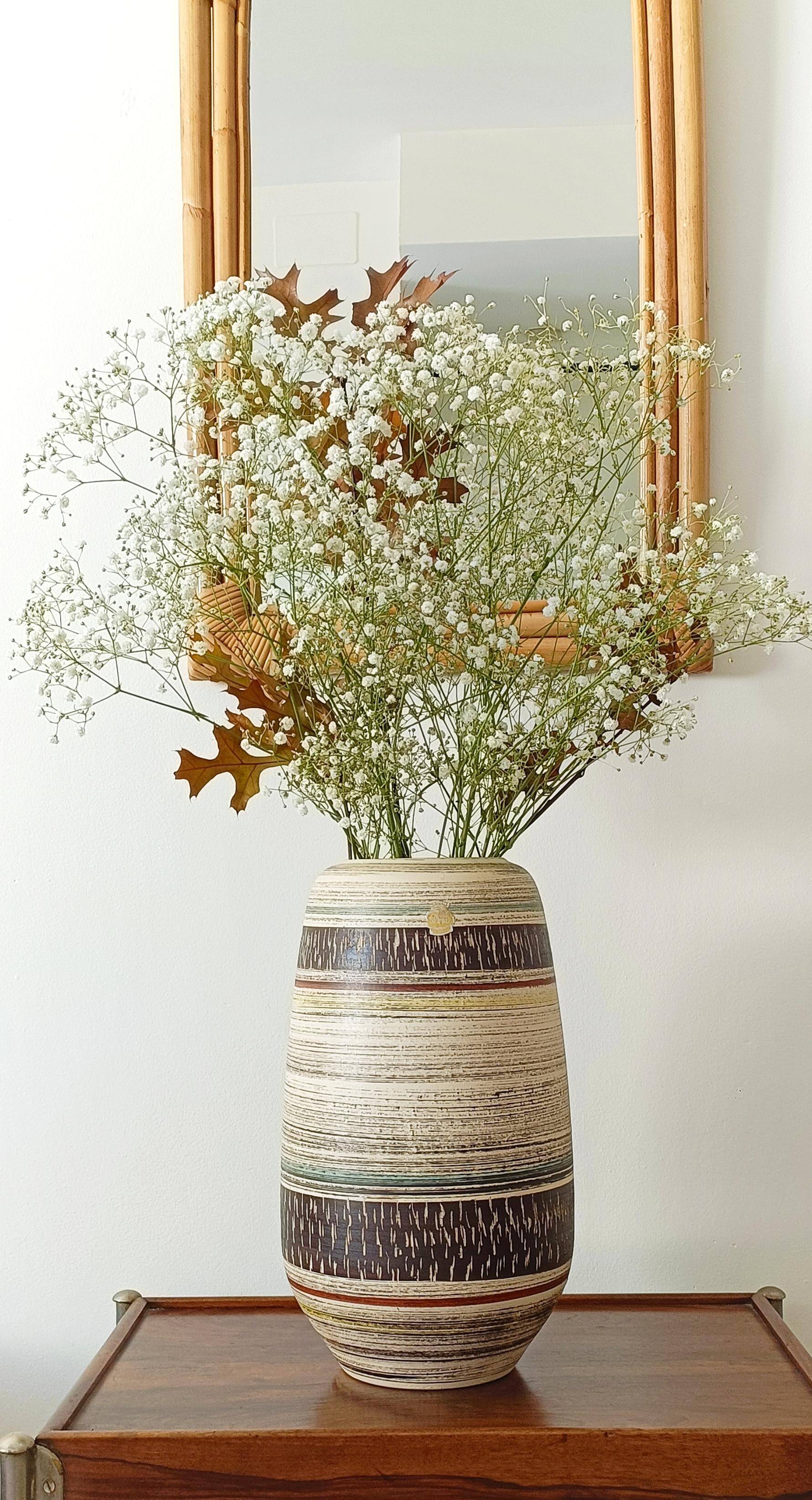 Mid-Century Sgraffito Ceramic Vase by Spara, West Germany, 1950s