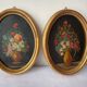 Duo de tableaux  «bouquet de fleurs »
