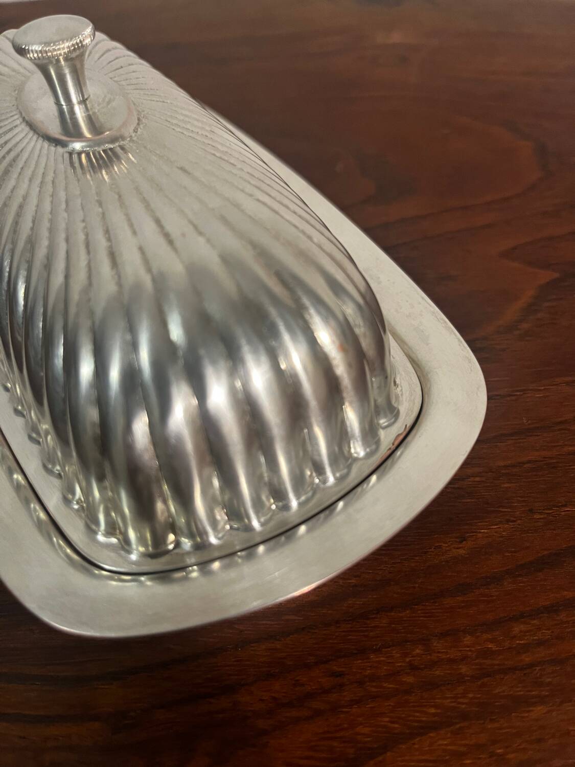 Butter dish from the 60s Gerb France silver metal