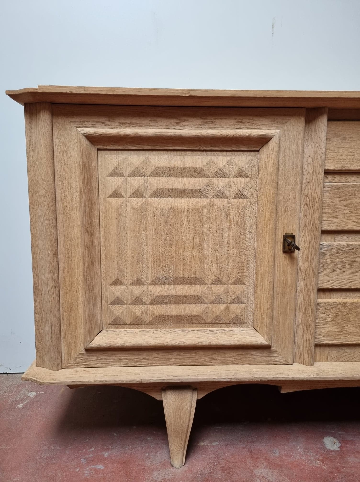 Raw oak sideboard