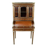 Rare Small Cylinder Desk and Showcase, Louis XVI style – Mid-19th century