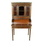 Rare Small Cylinder Desk and Showcase, Louis XVI style – Mid-19th century