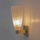 Attributed to Barovier & Toso Brass and "Reticello" Murano Glass Sconces