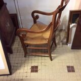 Straw armchair