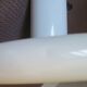 Suspension Lita white lacquered metal XL 60 cm
