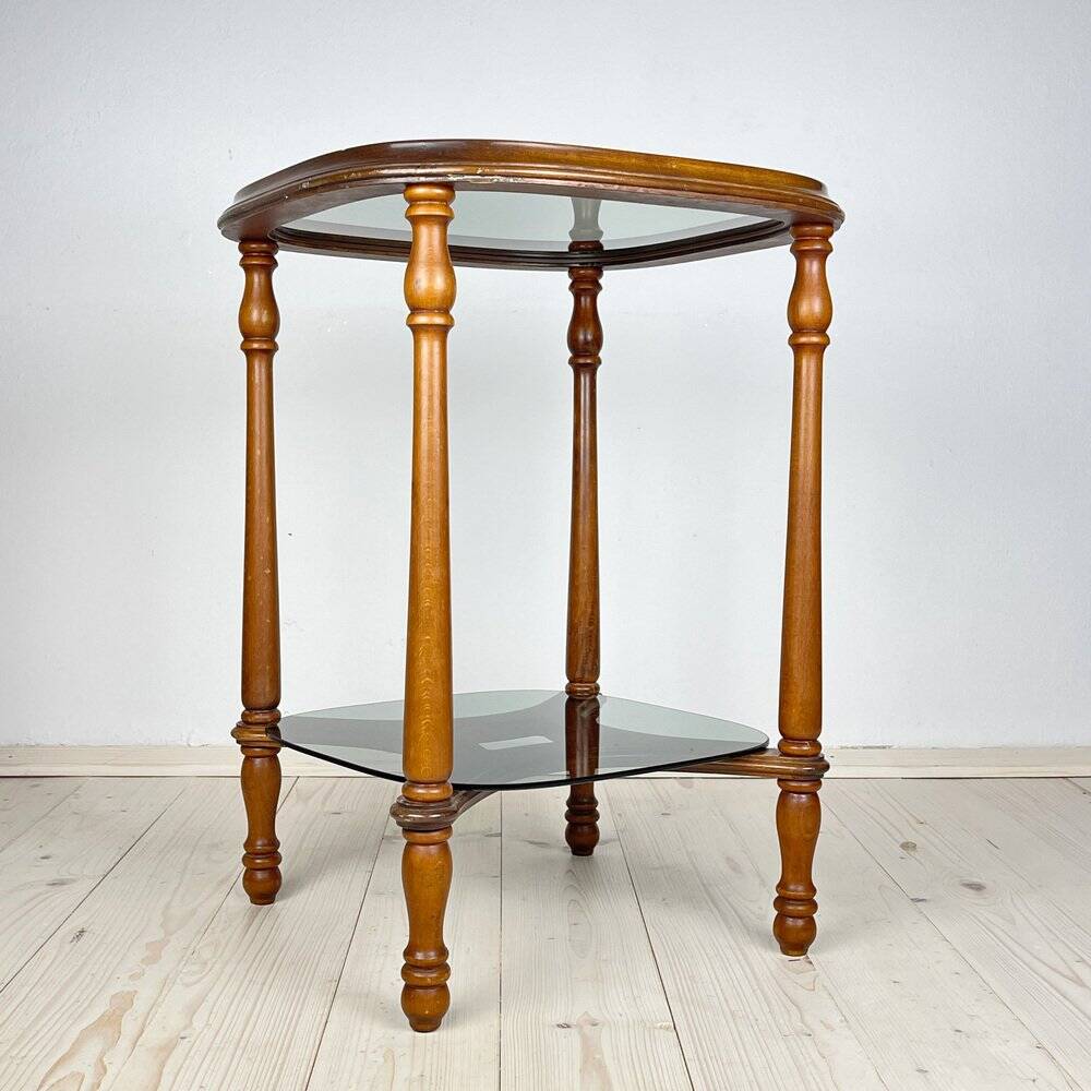Vintage wooden coffee table, Italy, 1960s