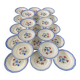 Set of 23 Digoin Sarreguemines "Elorn" dessert plates