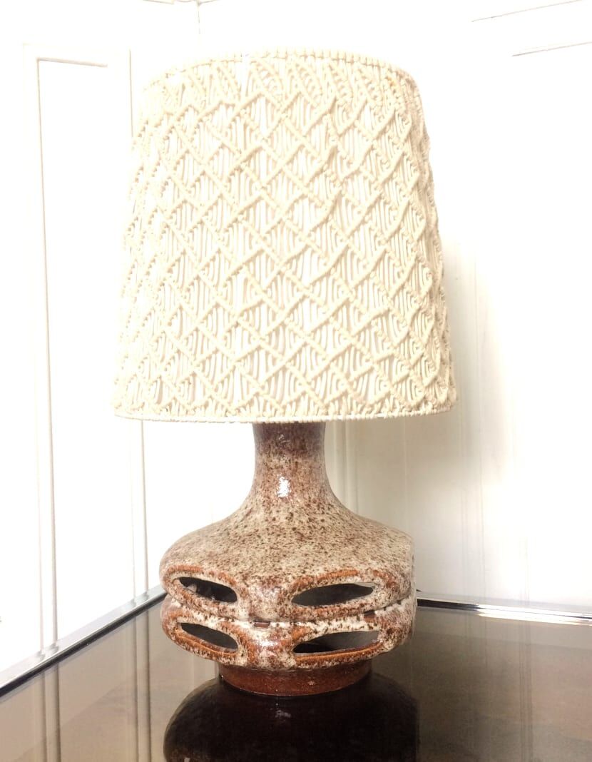Vintage ceramic lamp, West Germany 1970