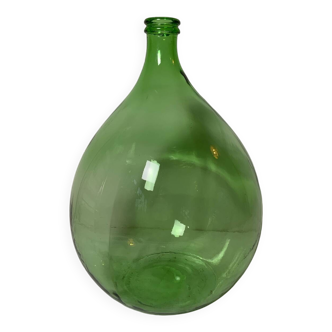 Dame-jeanne en verre vert