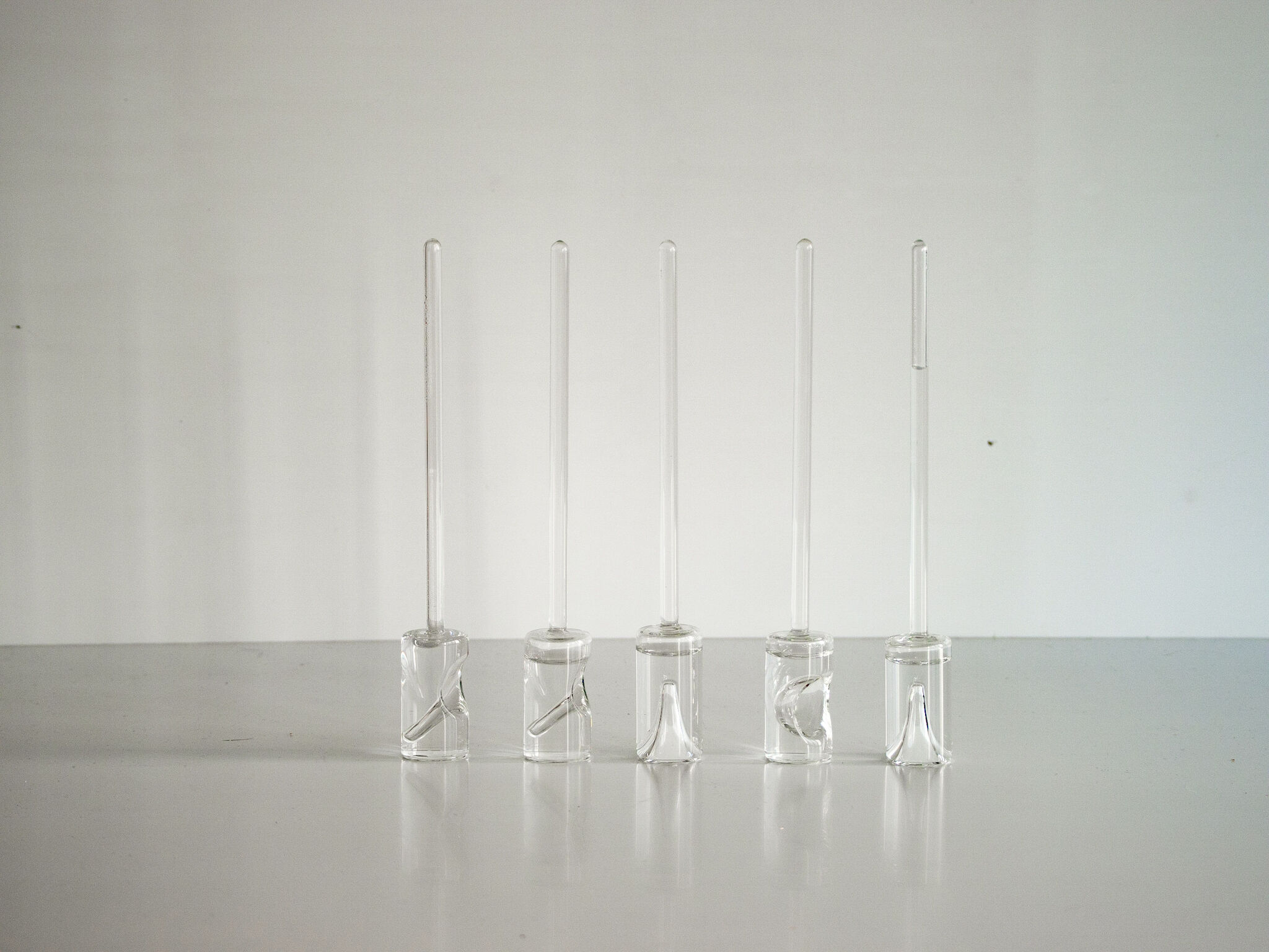 Set of 5 glasses and glass coolers