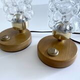 Pair Bubble Glass Scandinavian lights