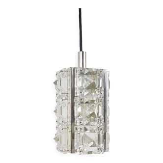 Bakalowits Vienna, up to three faceted crystal pendant lamps, Austria, 1960s