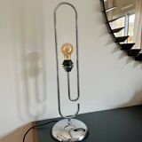 Space Age table lamp chrome steel VINTAGE 70