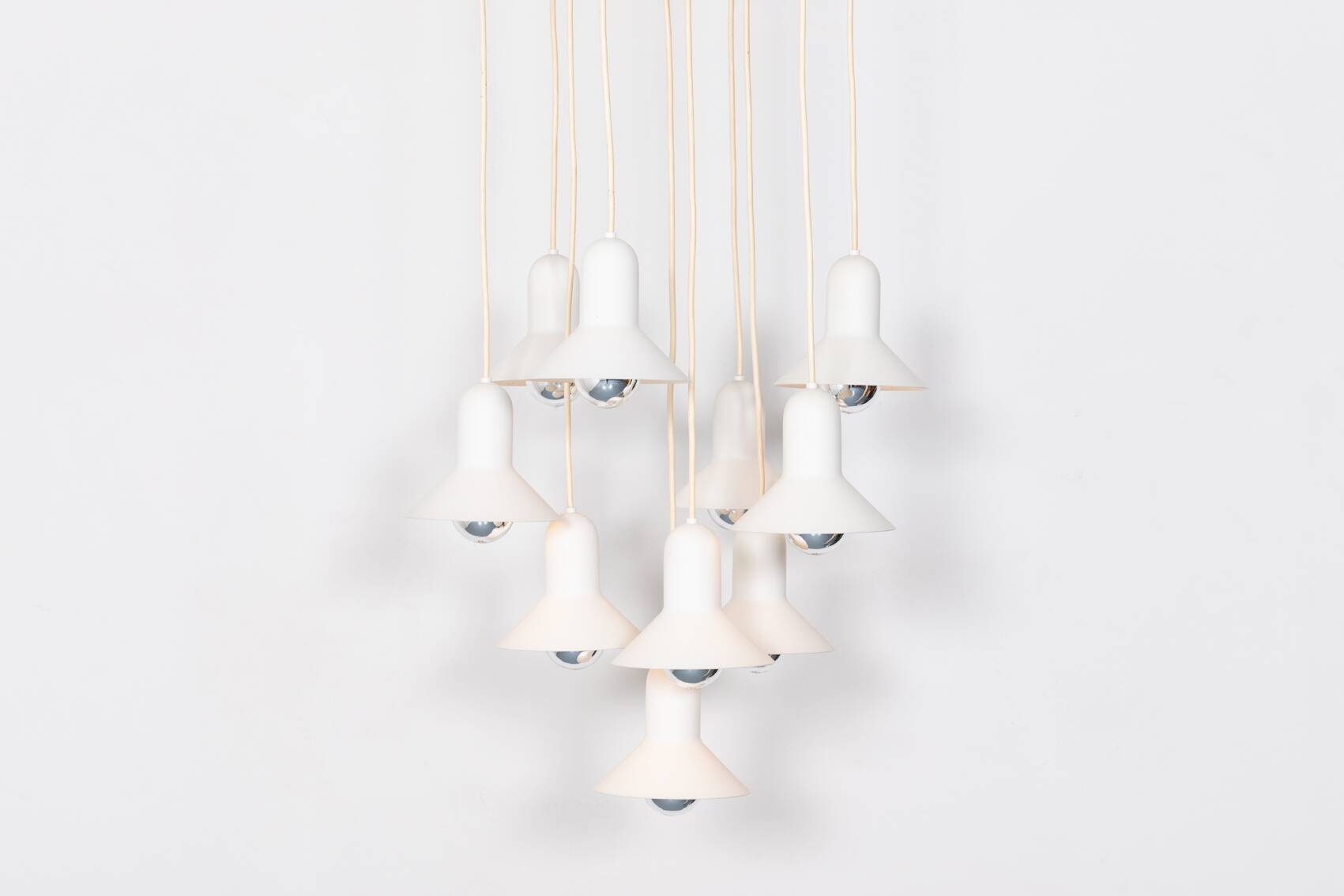 Vintage 10-light cascade chandelier from Louis Poulsen, Denmark