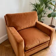 Fauteuil club contemporain - Refait à neuf