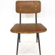 Ensemble de quatre chaises d'école vintage Marko Holland du style Friso Kramer des années 60