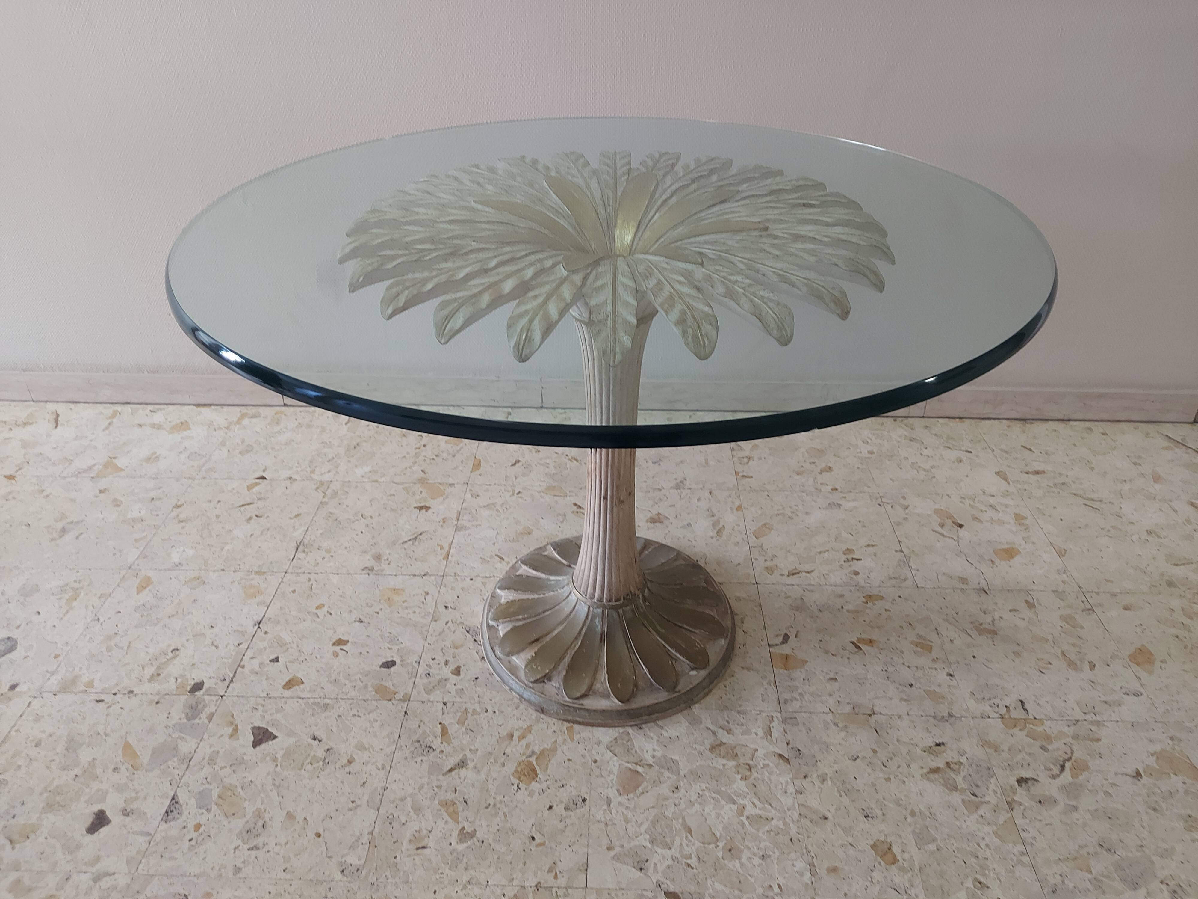 Italian daisy table 60s, 70'S design table Chelini Florence