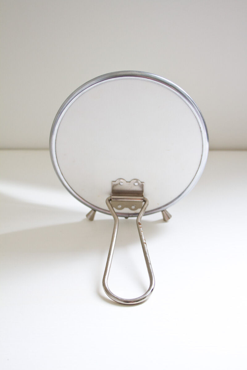 Round barber mirror 14x14 cm