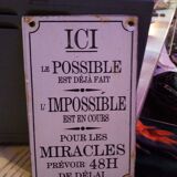 Information plate