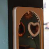Miroir de pied Space-Age blanc