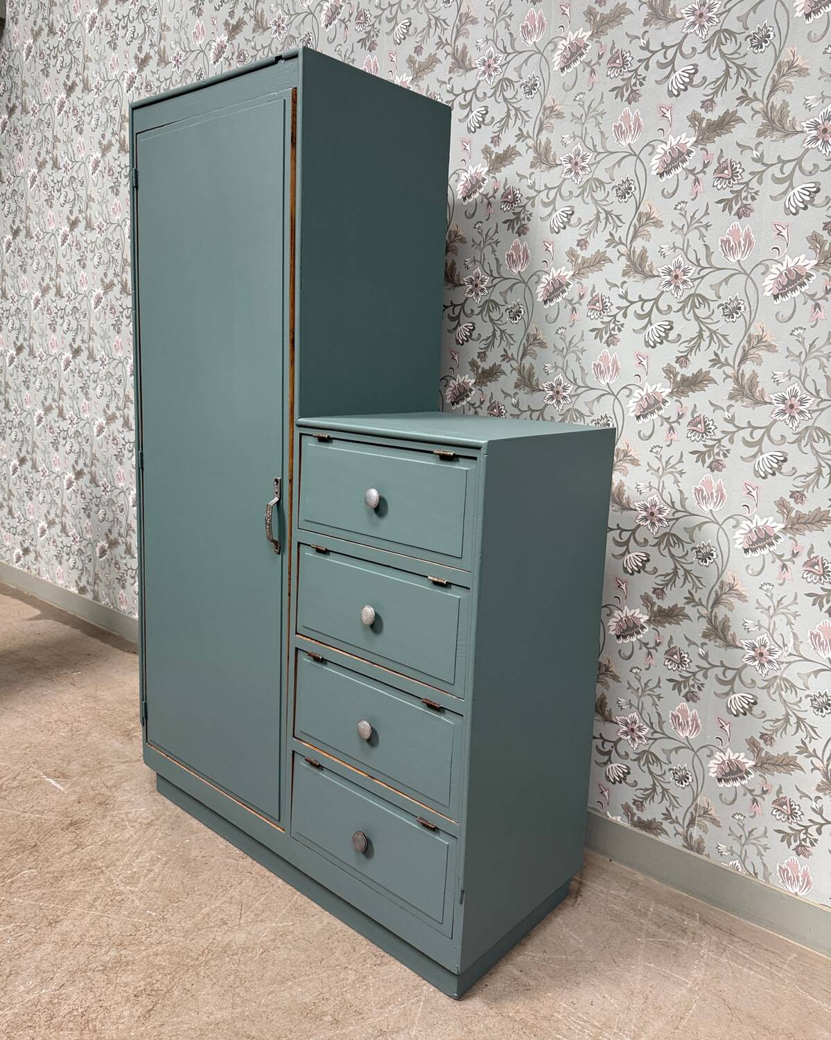 Asymmetrical Art Deco wardrobe