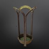 Brutalist bronze umbrella stand, Germany 1970s