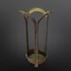 Brutalist bronze umbrella stand, Germany 1970s