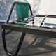 Metal bed  scoubidous green metal
