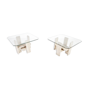 Paire de tables d’appoint en