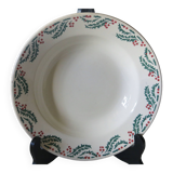 6 soup plates from Moulin des loups model “Houx” in good condition