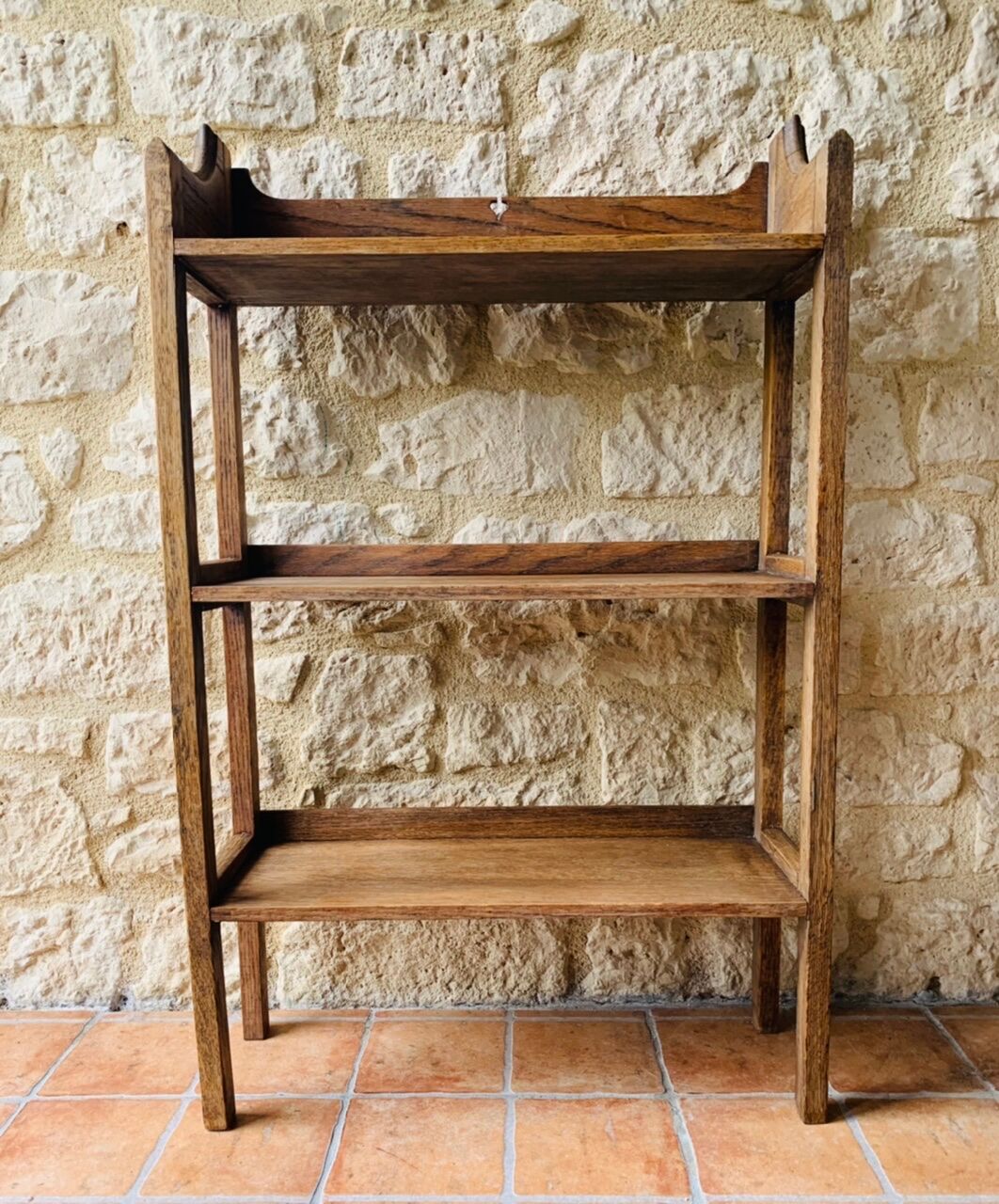 French farm 3-level shelf, circa 1940's
